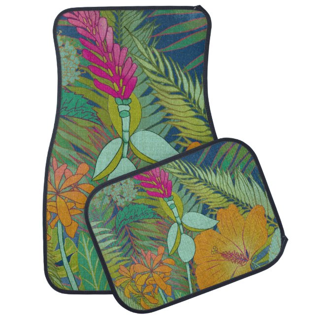 Tropical Tapestry II Car Floor Mat (Set)