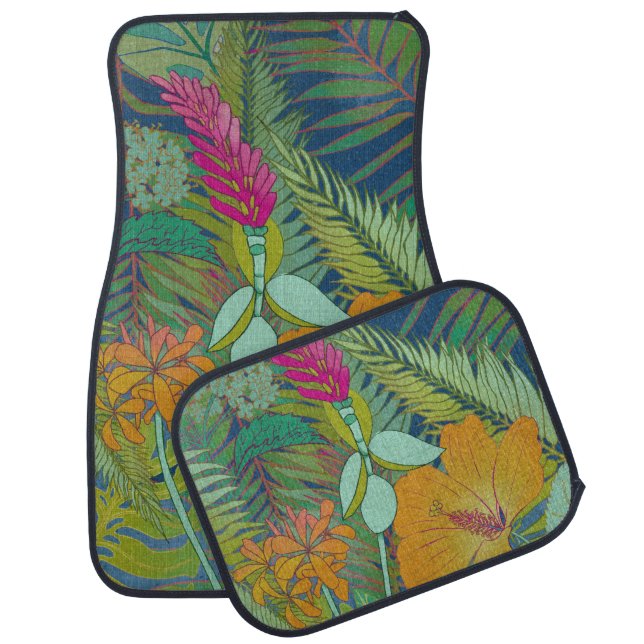 Tropical Tapestry II Car Floor Mat (Set)