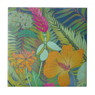 Tropical Tapestry II Ceramic Tile