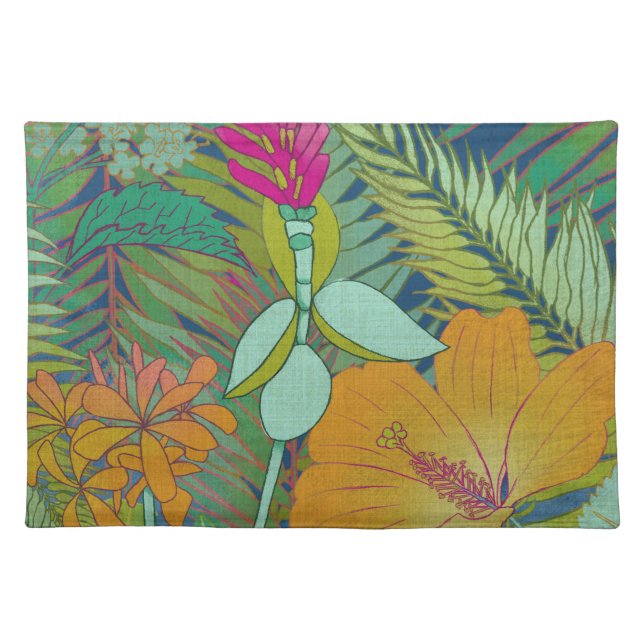 Tropical Tapestry II Cloth Placemat (Front)