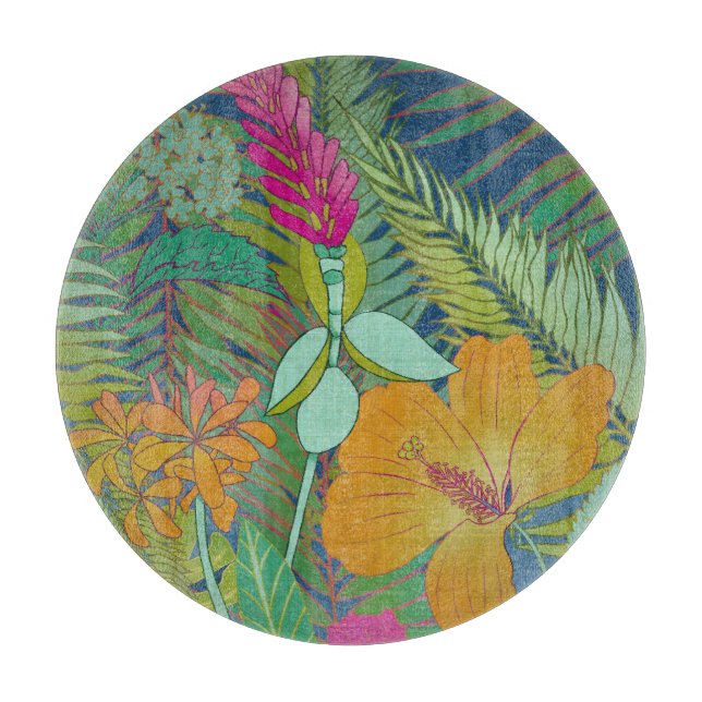 Tropical Tapestry II Cutting Board (Front)