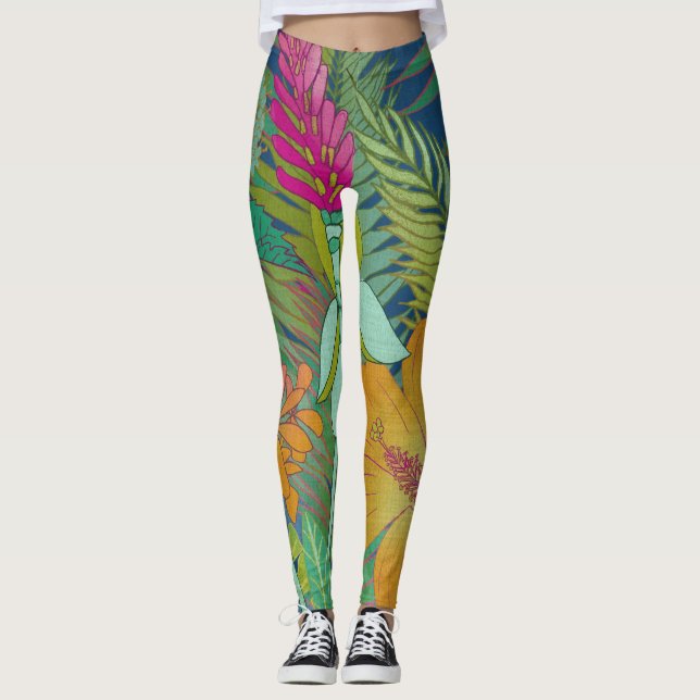 Tropical Tapestry II Leggings (Front)