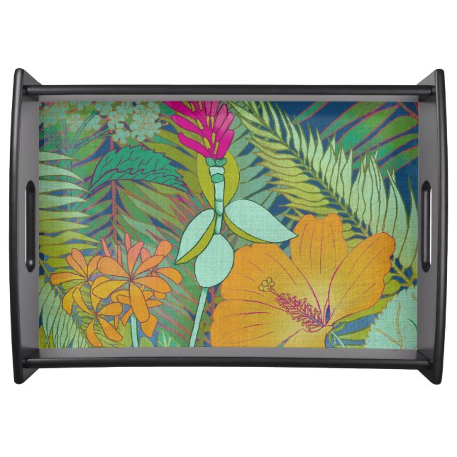 Tropical Tapestry II Serving Tray (Front)
