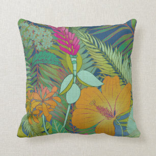 Tropical Tapestry II Throw Pillow