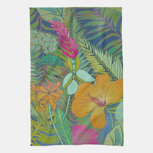 Tropical Tapestry II Towel (Vertical)