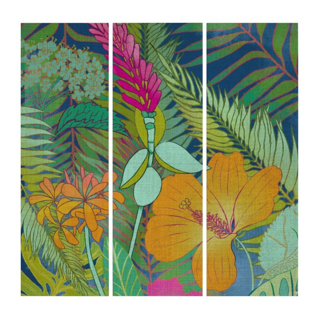 Tropical Tapestry II Triptych (Front)