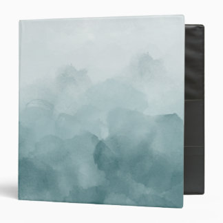 Tropical Teal Blue Watercolor Binder