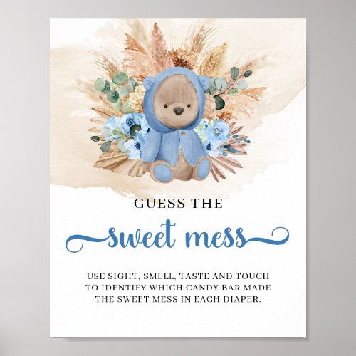 Tropical teddy bear Guess The Sweet Mess game Poster