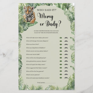 Tropical teddy bear pampas grass Mommy or Daddy