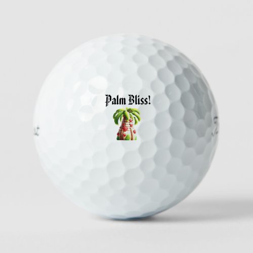 Tropical Tee_Off Cartoon Palm Golf Ball