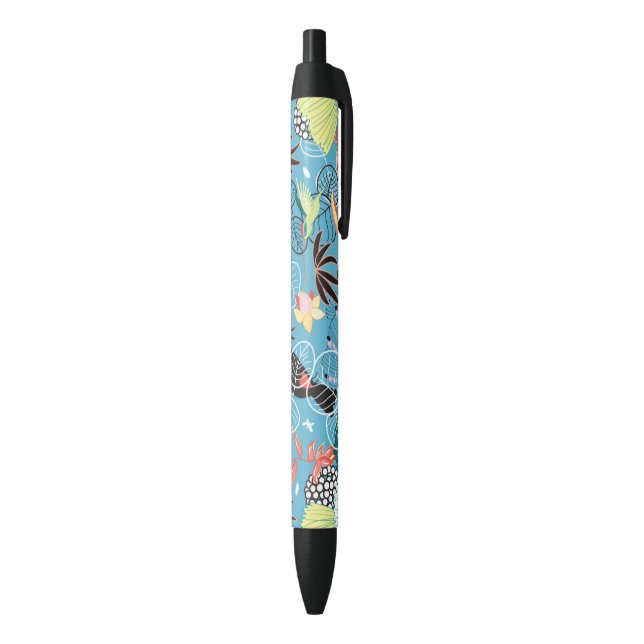 Tropical Texture With Toucans and Hummingbirds Pen (Bottom (Vertical))