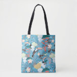 Tropical Texture With Toucans and Hummingbirds Tote Bag