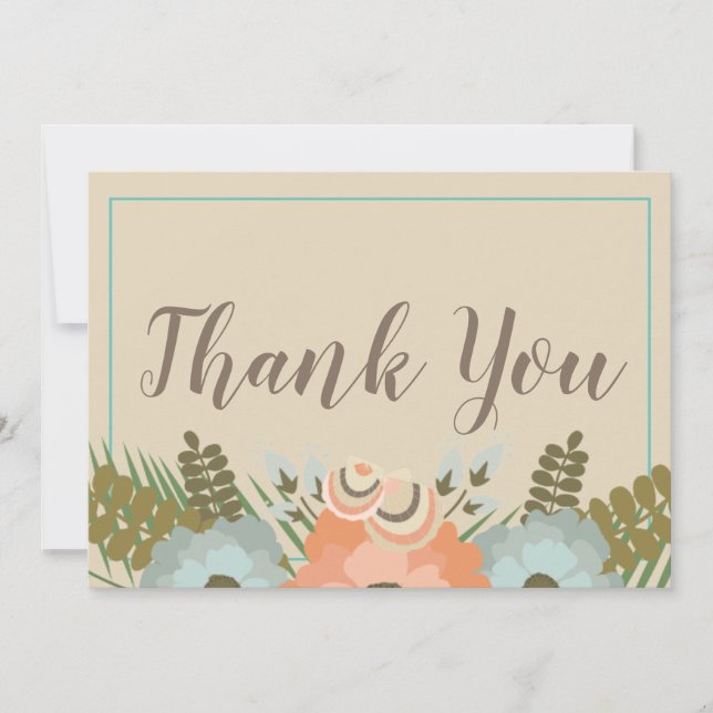 Tropical Thank You Card (Front)