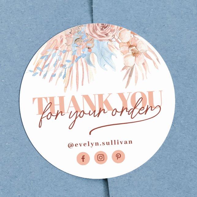 Tropical thank you sticker (Creator Uploaded)