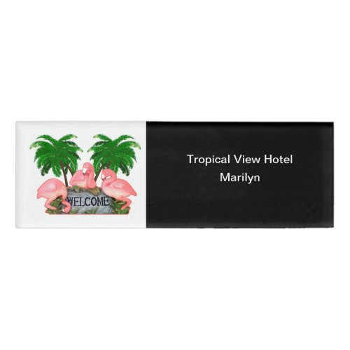 Tropical Theme Hotel Staff Name Name Tag