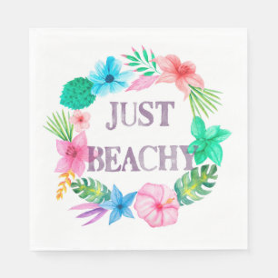 Tropical Theme Napkins for Luau Beach Party