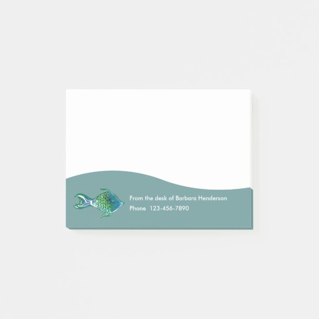 Tropical Theme Sticky Note Pads (Front)