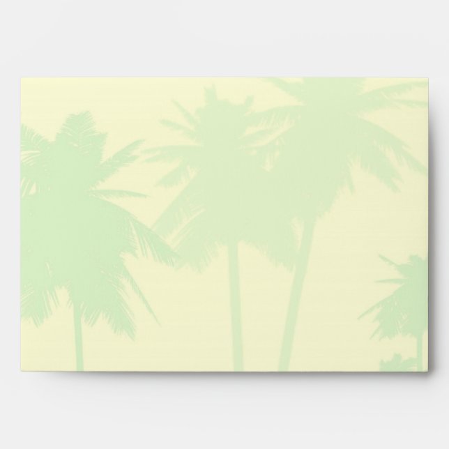 Tropical Theme Wedding Envelope (Front)