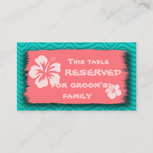 Customizable Tropical Themed Business Size Cards Business Card