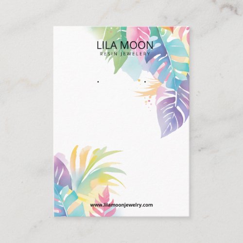 Tropical Themed Earring Cards