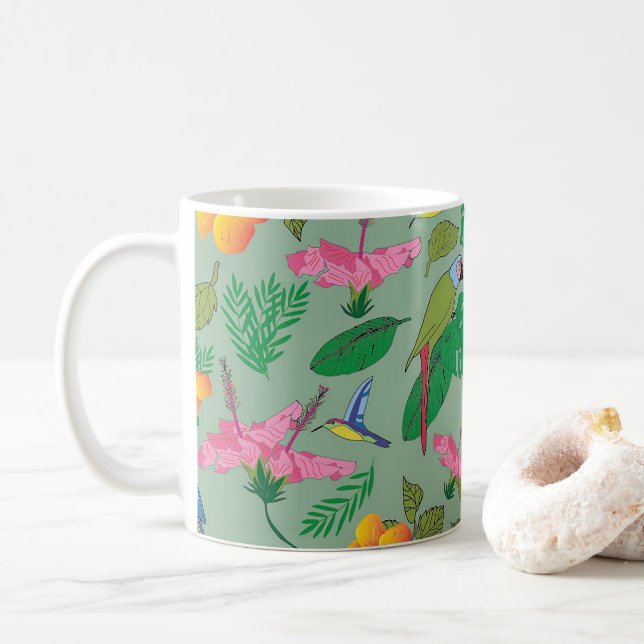 Tropical Themed Mug (With Donut)