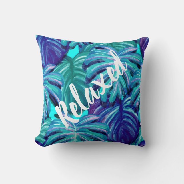 tropical throw pillow (Front)