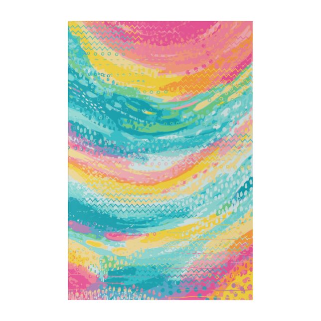 Tropical Tide Pool Dreams Acrylic Print (Front)