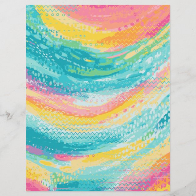 Tropical Tide Pool Dreams Scrapbook Paper (Front)