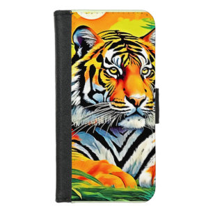 Tropical Tiger Art iPhone 8/7 Wallet Case
