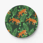 Tropical Tiger Lovers  Paper Plates
