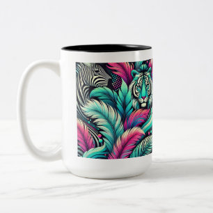 Tropical Tiger Mug – Vibrant Jungle Art