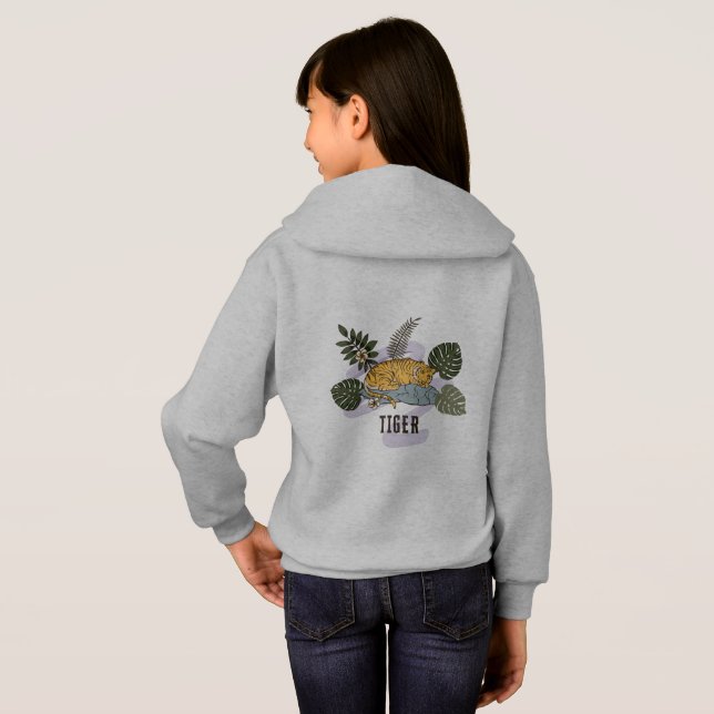 Tropical Tiger Rest Hoodie (Back Full)