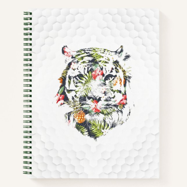 TROPICAL TIGER Spiral Notebook Primary Journal K2 (Front)