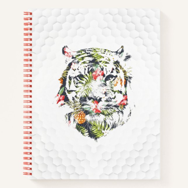 TROPICAL TIGER Spiral Notebook Primary Practice (Front)