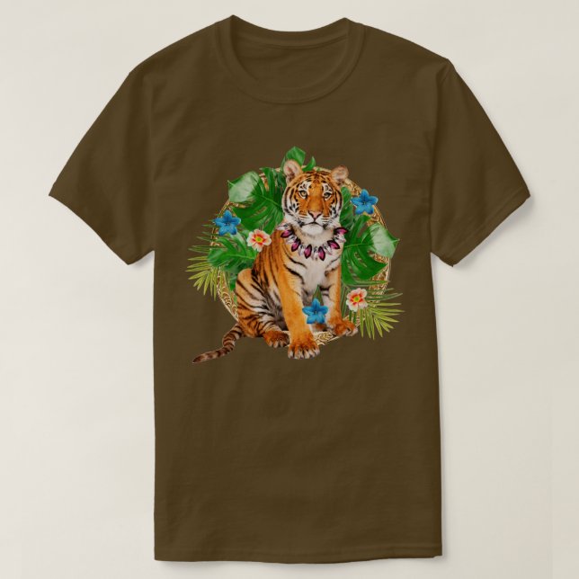 Tropical Tiger T-Shirt (Design Front)
