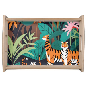 Tropical Tiger Trio Serving Tray