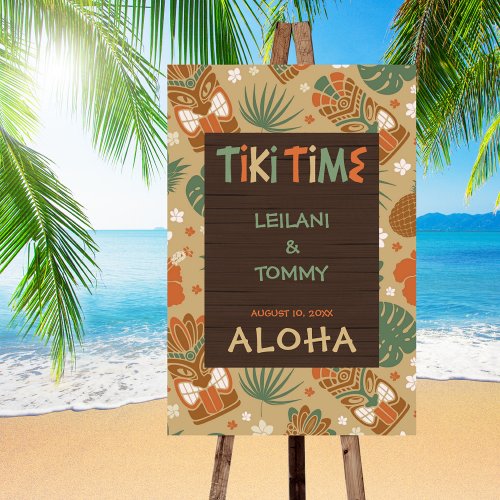 Tropical Tiki Aloha Shower  Wedding Foam Board