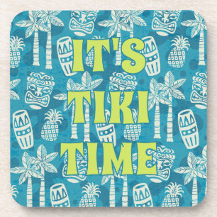 Tropical Tiki Bar Tiki Time Beverage Coaster