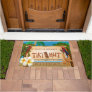 Tropical Tiki Hut Design Doormat