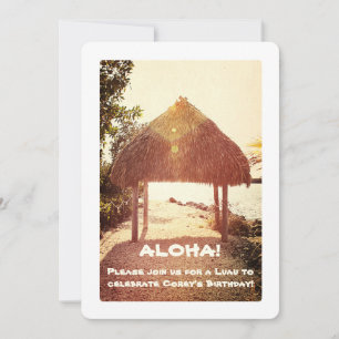 Tropical Tiki Hut Party Invitation