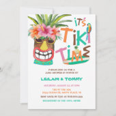 Tropical Tiki Luau Couples Shower Invitation (Front)