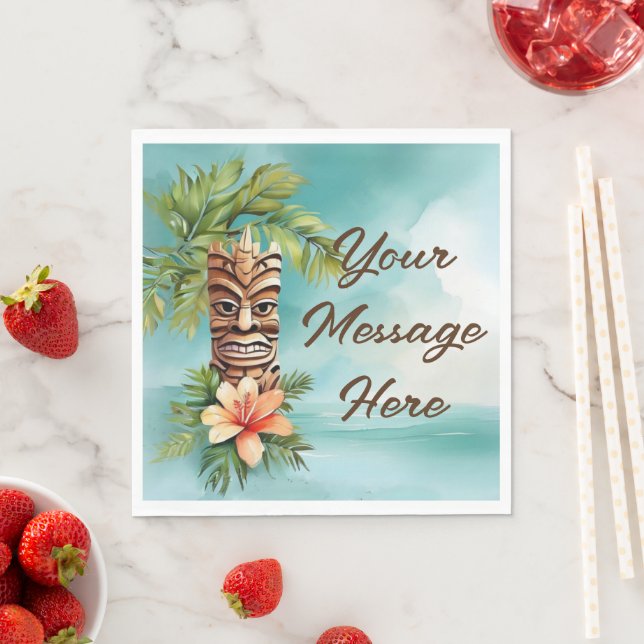 Tropical Tiki Party Napkins (Insitu)