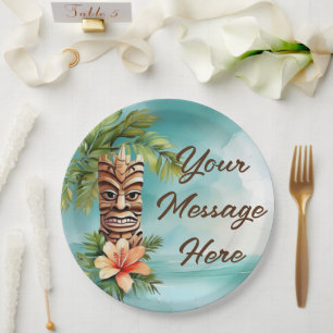 Tropical Tiki Party Paper Plates