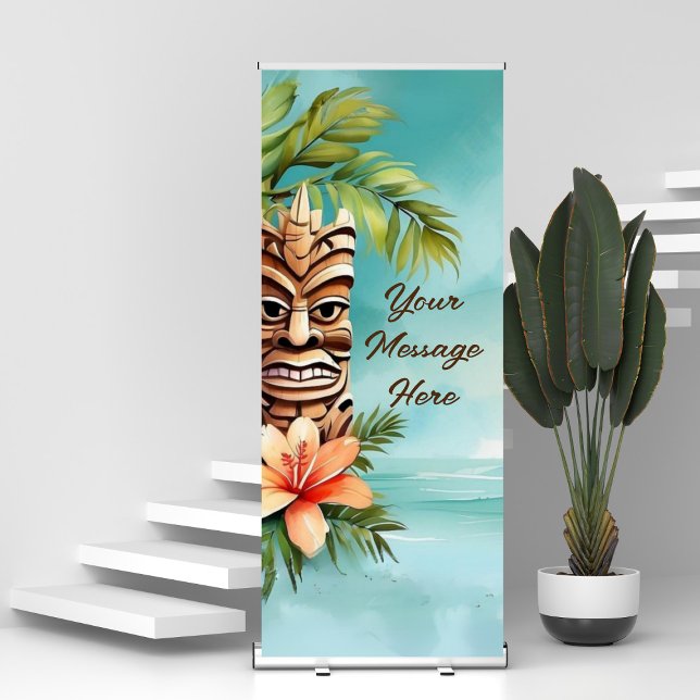 Tropical Tiki Party Retractable Banner (Creator Uploaded)
