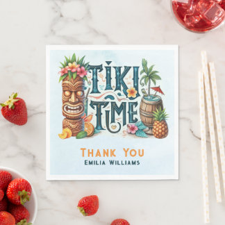 Tropical Tiki Party Wedding Luau Bridal Shower  Napkins