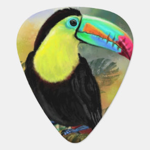 Tropical Toco Toucan Guitar Pick