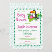 Tropical Toucan Baby Shower Invitation (Front/Back)