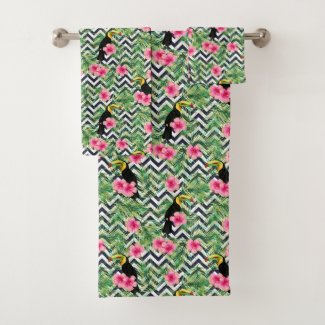 Tropical Toucan Bath Towel Set