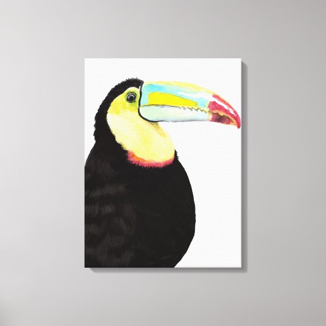 Tropical Toucan Bird Canvas Print (Front)