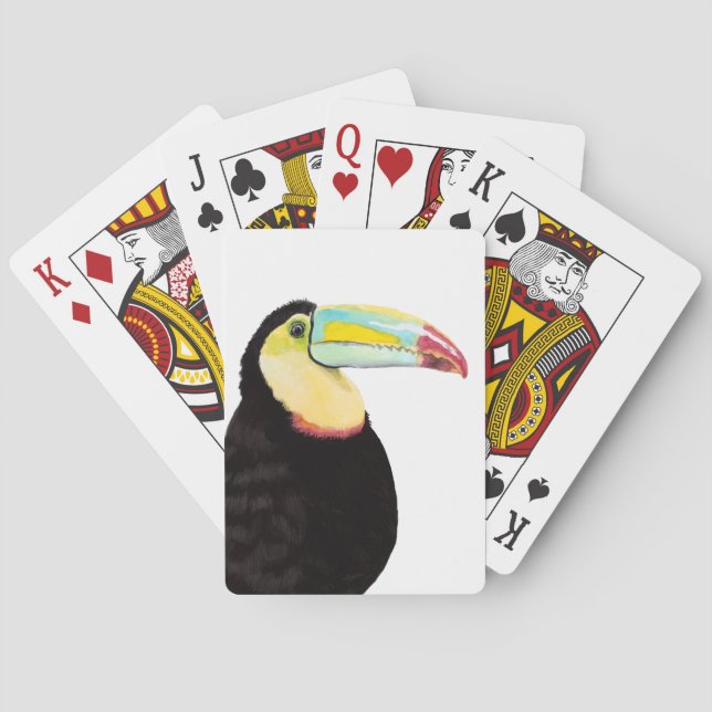 Tropical Toucan Bird Poker Cards (Back)
